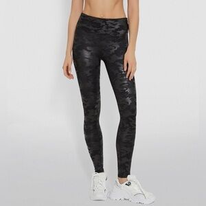 SPANX Faux Leather Camo Leggings